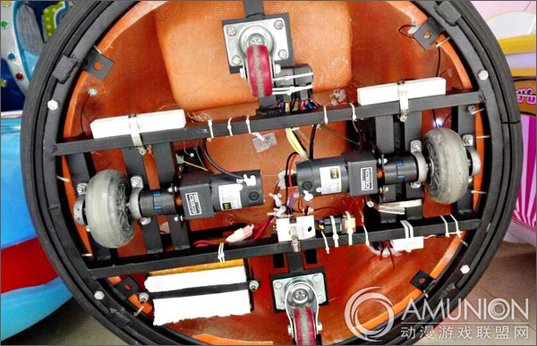 飞碟碰碰车内部部件实拍