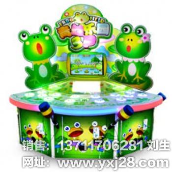 青蛙乐园3P敲打游戏机