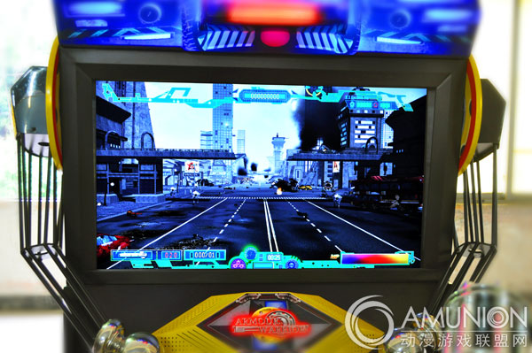 铁甲战士枪击游戏机高清液晶显示屏